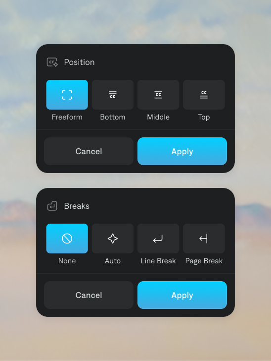 Pro Editor Menu 1